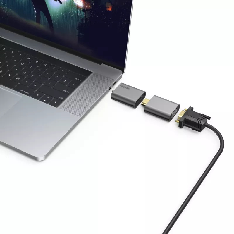 Hama 00200306 USB-näytönohjainadapteri 4096 x 2160 pikseliä harmaa