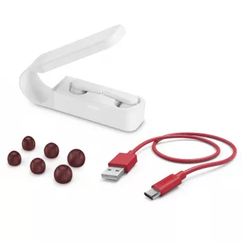 Hama Spirit Pocket kuulokemikrofoni True Wireless Stereo (TWS) nappikuuloke puhelut/musiikki Bluetooth valkoinen