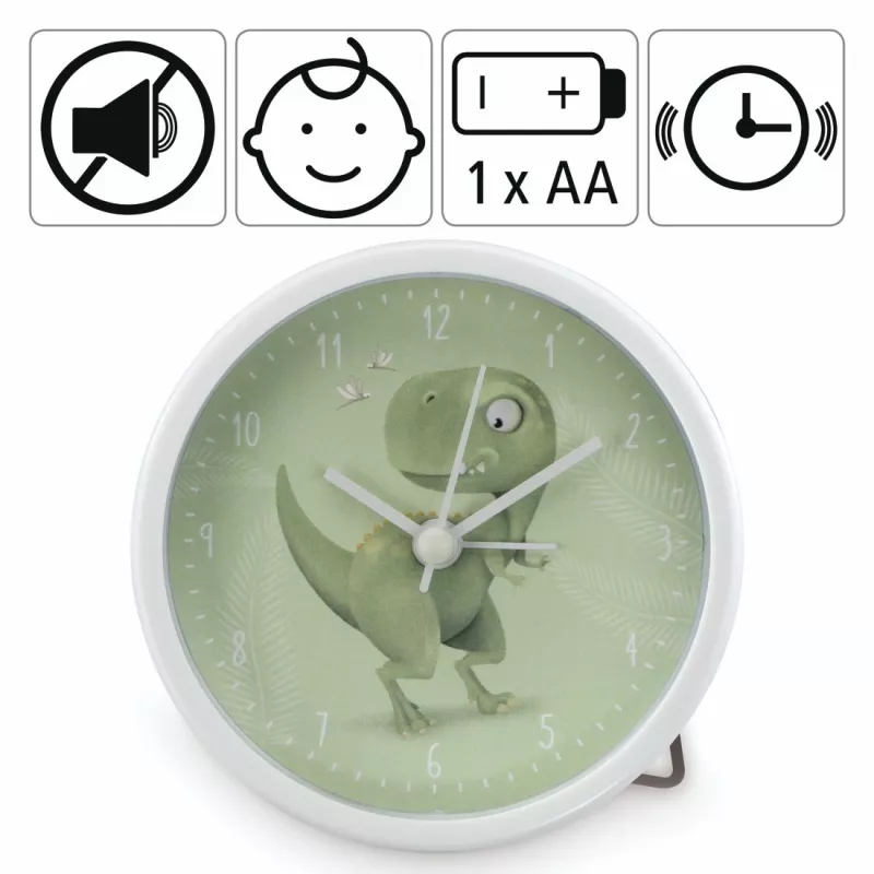 Hama Happy Dino mekaaninen herätyskello vihreä, valkoinen