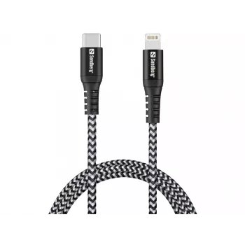 Sandberg Survivor USB-C PD>Lightning 1M kaapeli 1m 28g