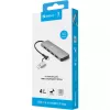 Sandberg USB-C/A 4xUSB 3.0 -keskitin alumiini 5000 Mbit/s
