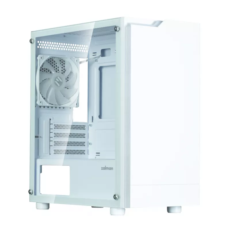 Tietokonekotelo Zalman T4 Plus Mini Tower valkoinen