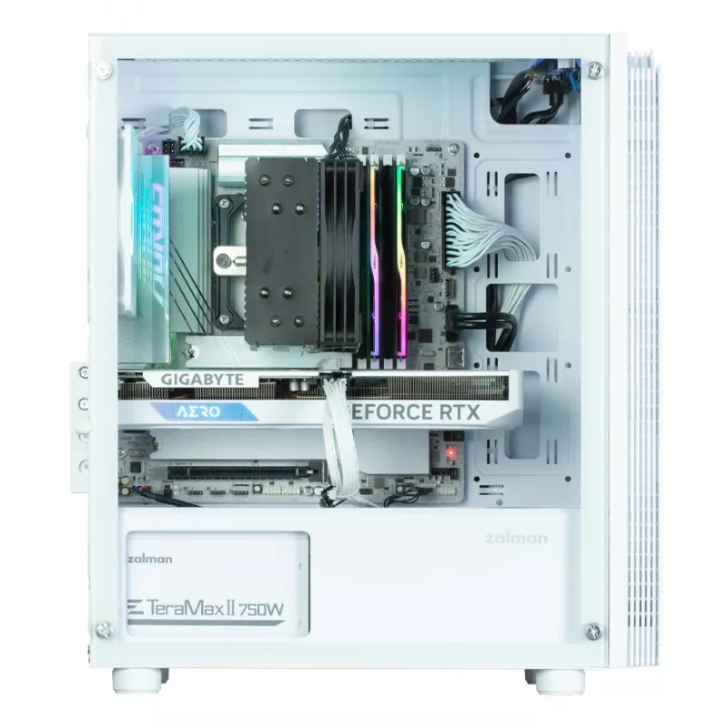 Tietokonekotelo Zalman T4 Plus Mini Tower valkoinen