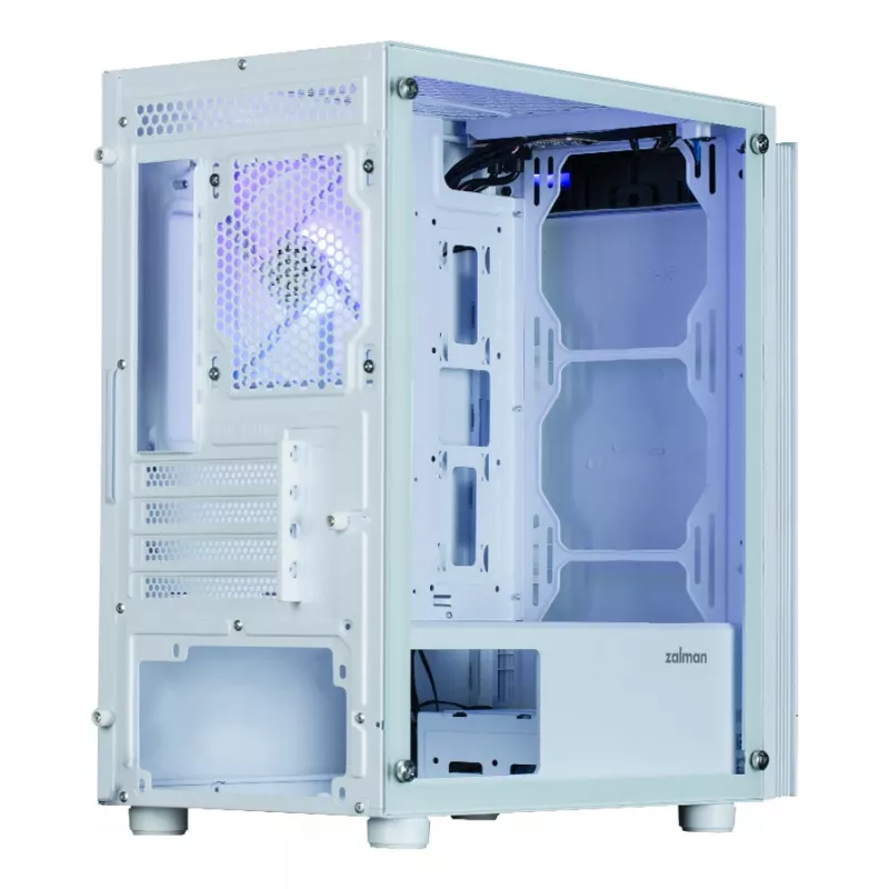 Tietokonekotelo Zalman T4 Plus Mini Tower valkoinen