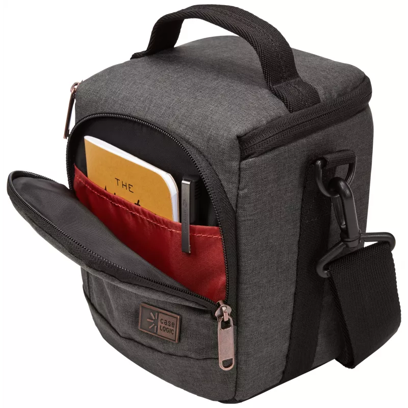 Case Logic Era CECS-102 Obsidian top loader -laukku harmaa