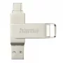 Hama C-Rotate Pro USB-muistitikku 128 GB USB Type-A / USB Type-C 3.2 Gen 1 (3.1 Gen 1) hopea