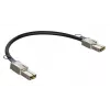 Verkkokaapeli D-Link CXP 120G, 0,5 m, CXP-uros–CXP-uros, musta