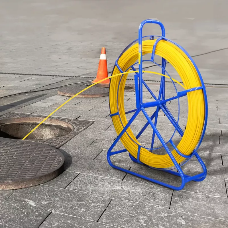 Kaapelinvetotanko Extralink Pilot 3,8 mm 25 m kuitu FRP keltainen