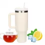 Termosmuki Extralink Black Forest 1200 ml beige – termosmuki pillillä ja kahvalla