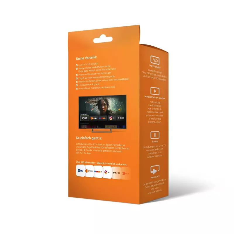 HD+ Smart TV -dongle HDMI 4K Ultra HD Android musta 32GB