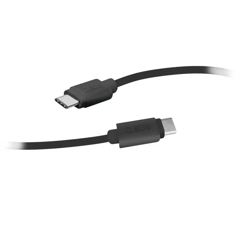 USB-C–USB-C-kaapeli SBS Mobile TECABLETCC20K 1,5 m, USB 2.0, musta