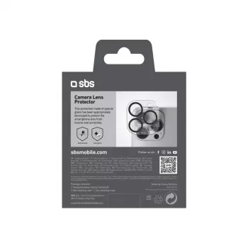 SBS TECAMGLIP16PK kameran linssin suojus iPhone 16 Pro/Pro Max -puhelimelle
