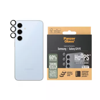 PanzerGlass ® Hoops® kameran linssinsuoja musta Samsung Galaxy S24 FE