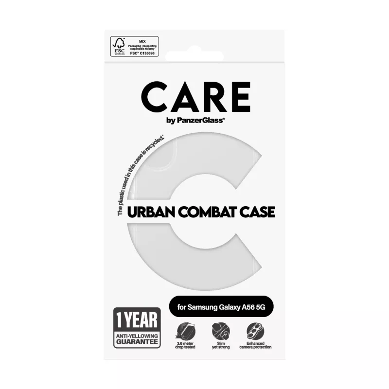 PanzerGlass CARE™ by ® Urban Combat kotelo läpinäkyvä Samsung Galaxy A56 5G