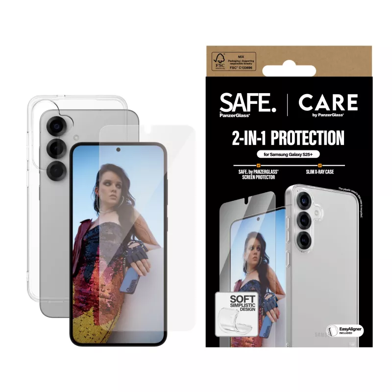 PanzerGlass CARE by Fashion 2-in-1 -paketti Samsung Galaxy S25+