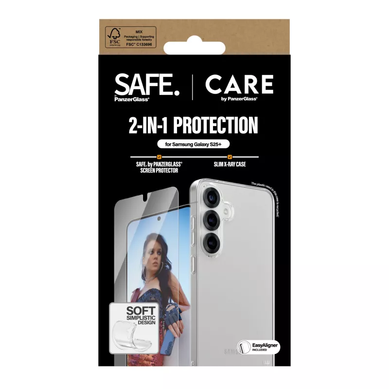 PanzerGlass CARE by Fashion 2-in-1 -paketti Samsung Galaxy S25+