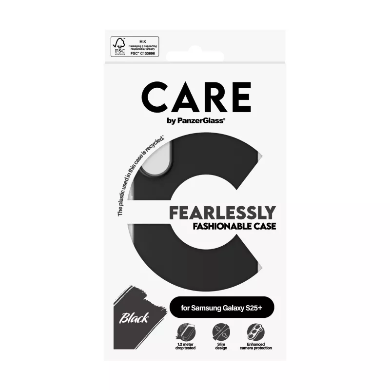 PanzerGlass CARE™ von ® kotelo musta Samsung Galaxy S25+
