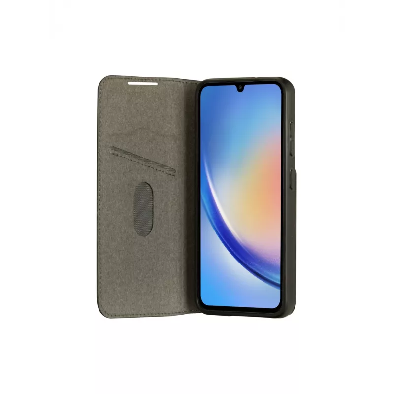 dbramante1928 Oslo OS34GTBL1803 takakansi Samsung Galaxy A34 5G -puhelimelle, PU/muovi, musta