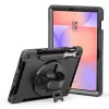 eSTUFF OHIO Defender suojakuori Samsung Galaxy Tab S10 Lite/S10 FE/S9 FE/S9:lle, musta (ES68105002-BULK)