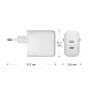 dbramante1928 re-charge Pro – EU-seinälaturi – 2x USB-C 30W – W