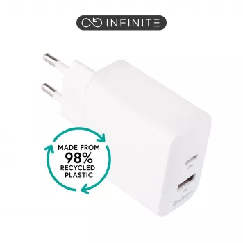 eSTUFF ES637031-BULK laturi mobiililaitteille älypuhelin valkoinen AC pikalataus sisäkäyttö