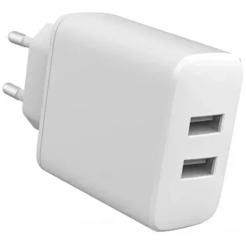 eSTUFF INFINITE 24 W laturi, 2x USB-A, valkoinen (ES637005-BULK)