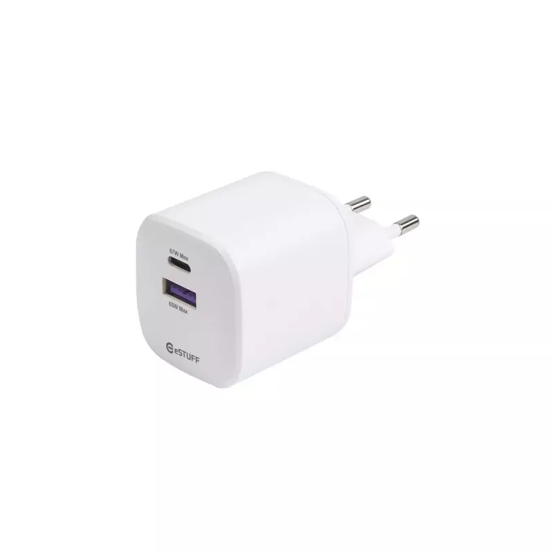 Mobiililaturi eSTUFF ES637065-BULK universaali valkoinen AC sisäkäyttö USB Type-C