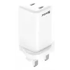 AC-laturi SANDBERG Dual USB-C PD65W UK 441-62 — dual USB-C PD 65W, UK-pistoke