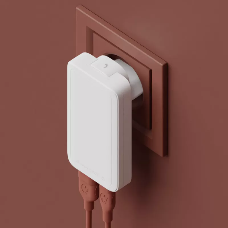 dbramante1928 Pro - EU/US ohut laturi - USB-C 65W+USB-A 30W - W
