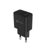eSTUFF ES635029-BULK USB-C-laturi EU PD 20W, musta