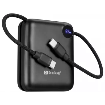 Sandberg Powerbank 10000 PD20W Connect kannettava laturi, 10000 mAh