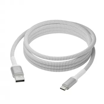 dbramante1928 re-charge Pro BRD USB-A - USB-C -datakaapeli 2,5 m, USB 2.0, valkoinen