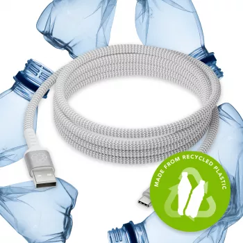 dbramante1928 re-charge Pro BRD USB-A - USB-C -datakaapeli 2,5 m, USB 2.0, valkoinen