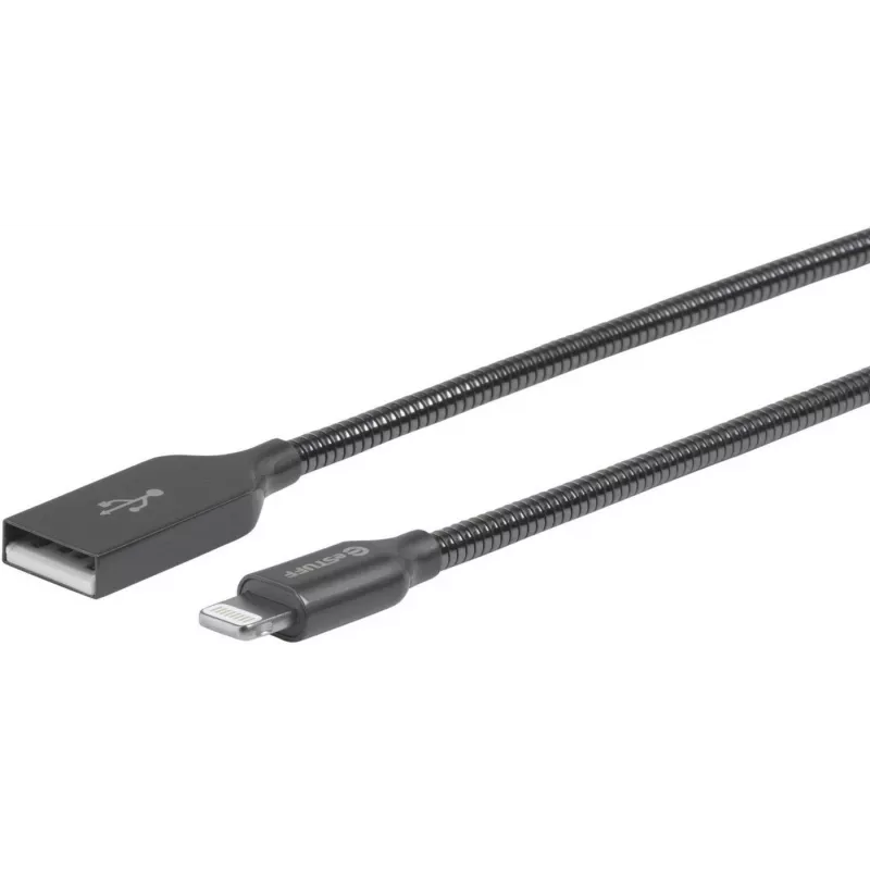 eSTUFF ES601065 Lightning-kaapeli 0,5 m harmaa