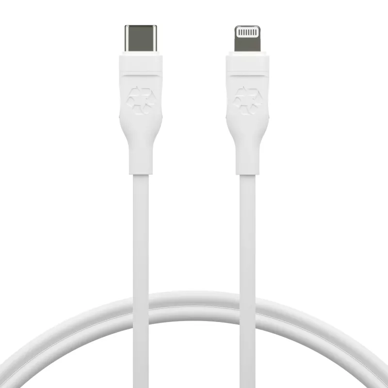 USB-C Lightning -kaapeli 1,2 m, dbramante re-charge Pro, valkoinen