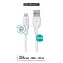 eSTUFF ES601170-BULK Lightning-kaapeli 1 m valkoinen 5V 2,4A