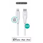 eSTUFF ES602170-BULK Lightning-kaapeli 1 m valkoinen USB-C 2,4A
