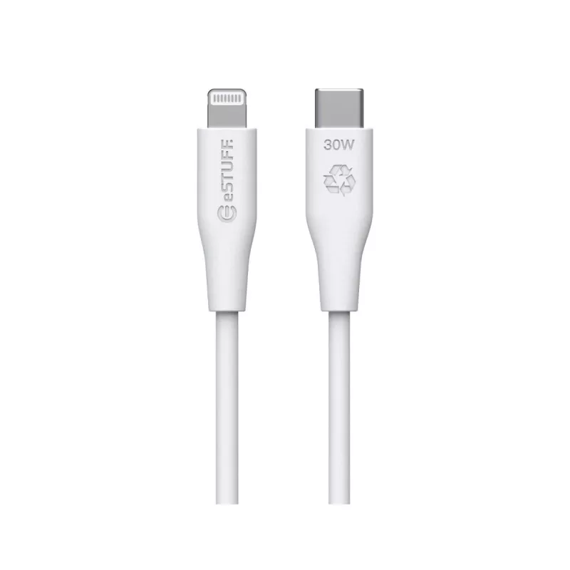 eSTUFF ES602170-BULK Lightning-kaapeli 1 m valkoinen USB-C 2,4A
