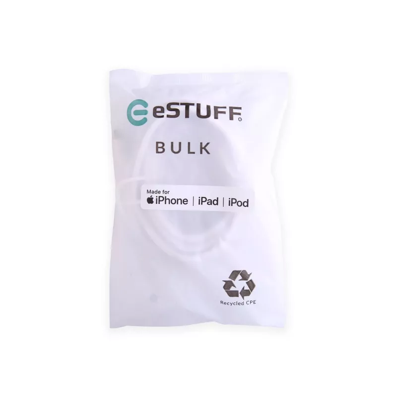 eSTUFF ES602370-BULK Lightning-kaapeli 3 m USB-C 2,4A
