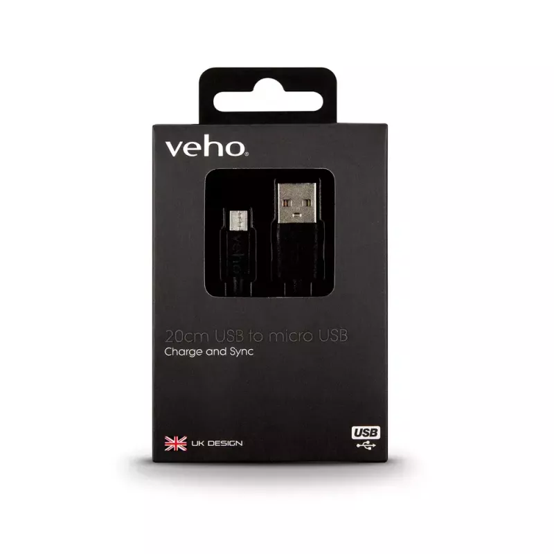 Kaapeli Veho Pebble USB-A Micro-USB VCL-001-M-20CM