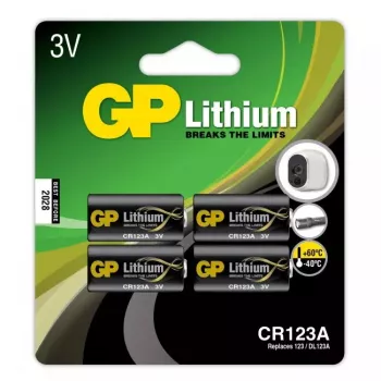 Kertakäyttöparisto GP Batteries litium CR 123A litium-mangaanidioksidi