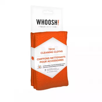 WHOOSH! Tech Cleaning Cloths laitteenpuhdistusliinat matkapuhelin oranssi