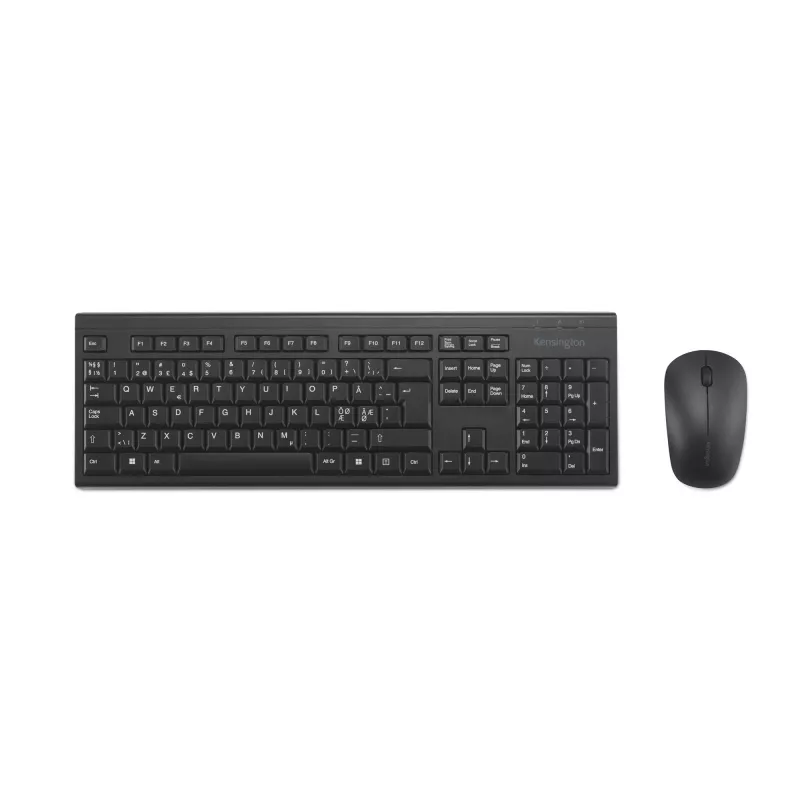 Kensington KM150 EQ Wireless Desktop Set täysikokoinen näppäimistö ja hiiri