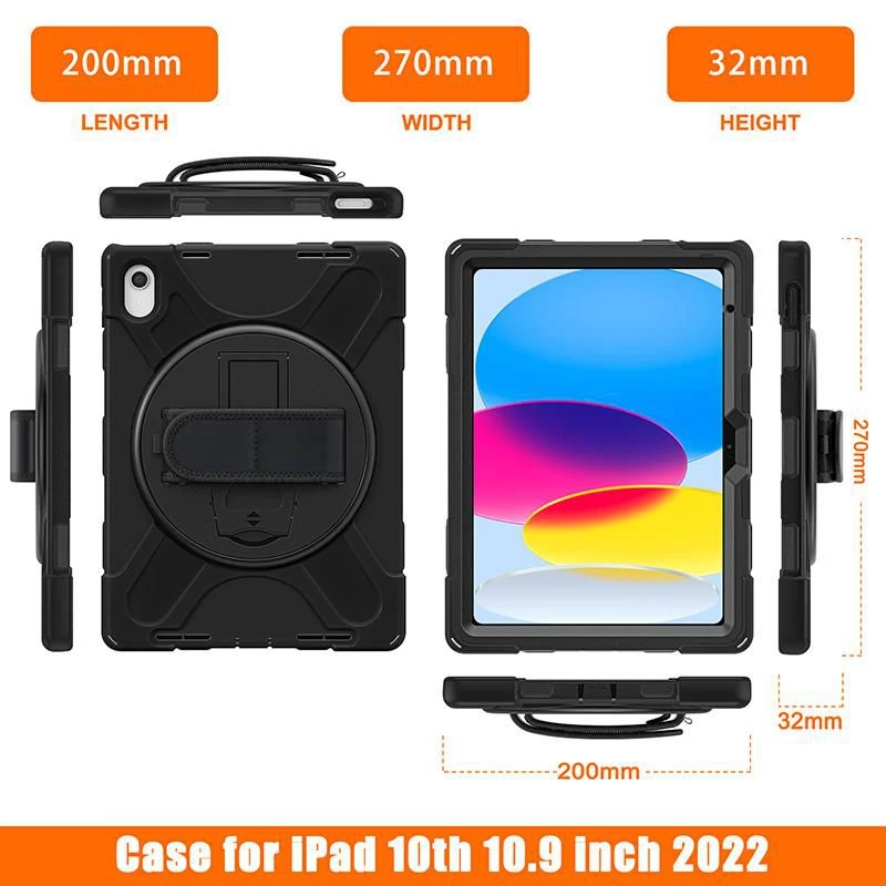 eSTUFF AUSTIN Defender -suojakotelo Apple iPad 10.9 (10. sukupolvi, 2022)