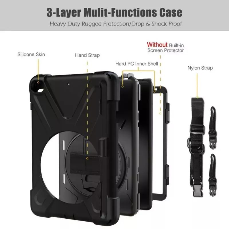 Suojakotelo eSTUFF AUSTIN Defender -kotelo iPad Mini 5/4 musta