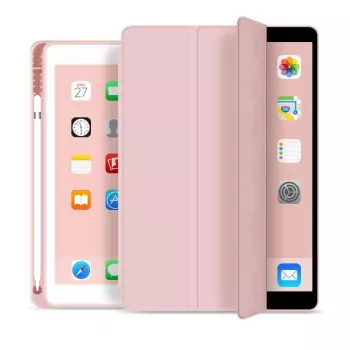 eSTUFF SEATTLE kynäkotelo iPad 9.7 2018/2017 – pinkki PU-nahka
