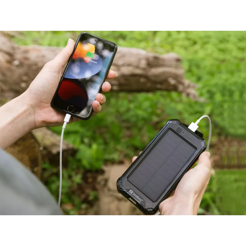 Powerbank Sandberg 3in1 aurinkopowerbank 10000 10000 mAh 2A musta