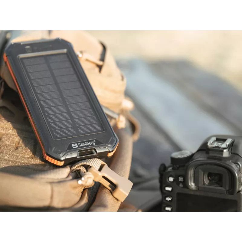 Powerbank Sandberg 3in1 aurinkopowerbank 10000 10000 mAh 2A musta
