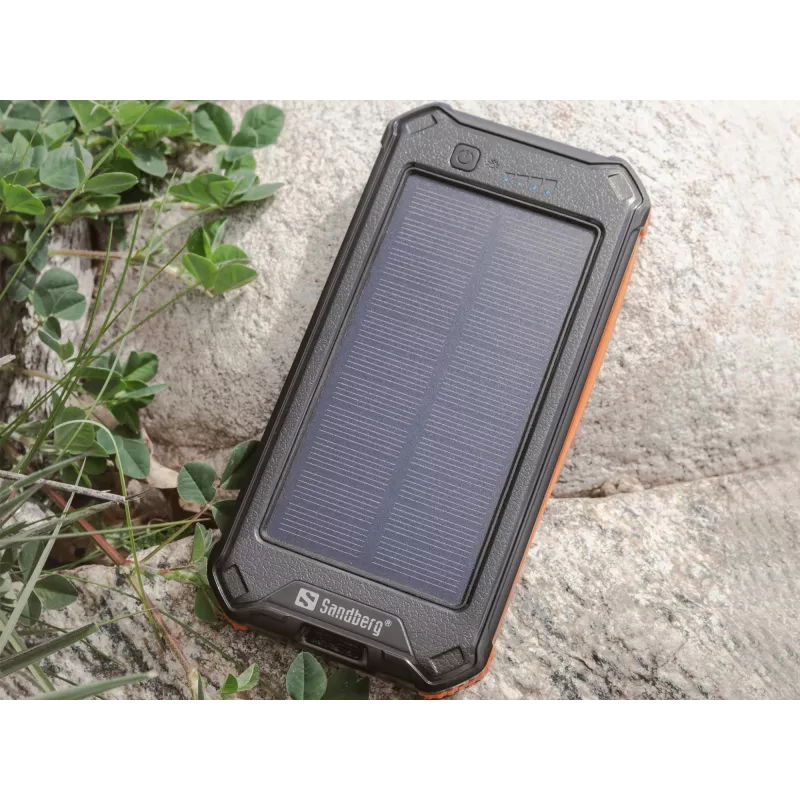 Powerbank Sandberg 3in1 aurinkopowerbank 10000 10000 mAh 2A musta