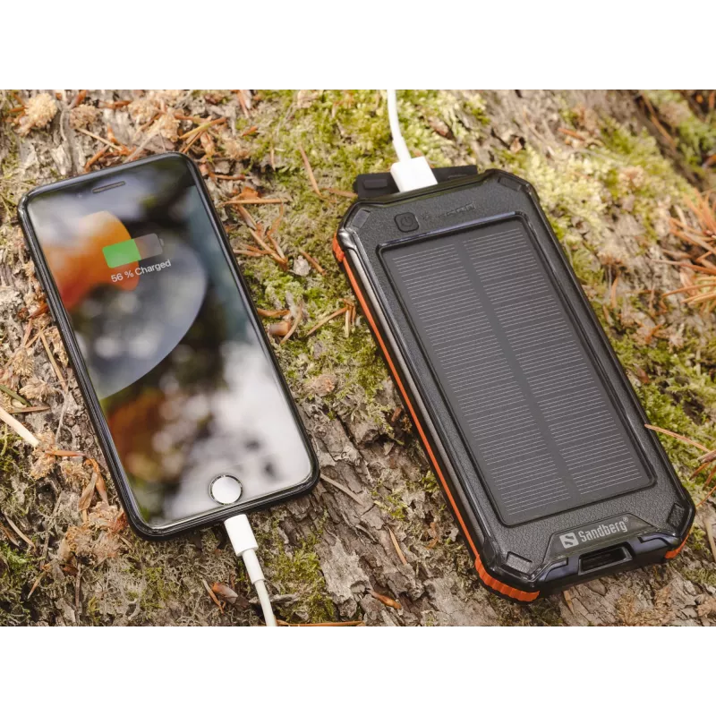 Powerbank Sandberg 3in1 aurinkopowerbank 10000 10000 mAh 2A musta